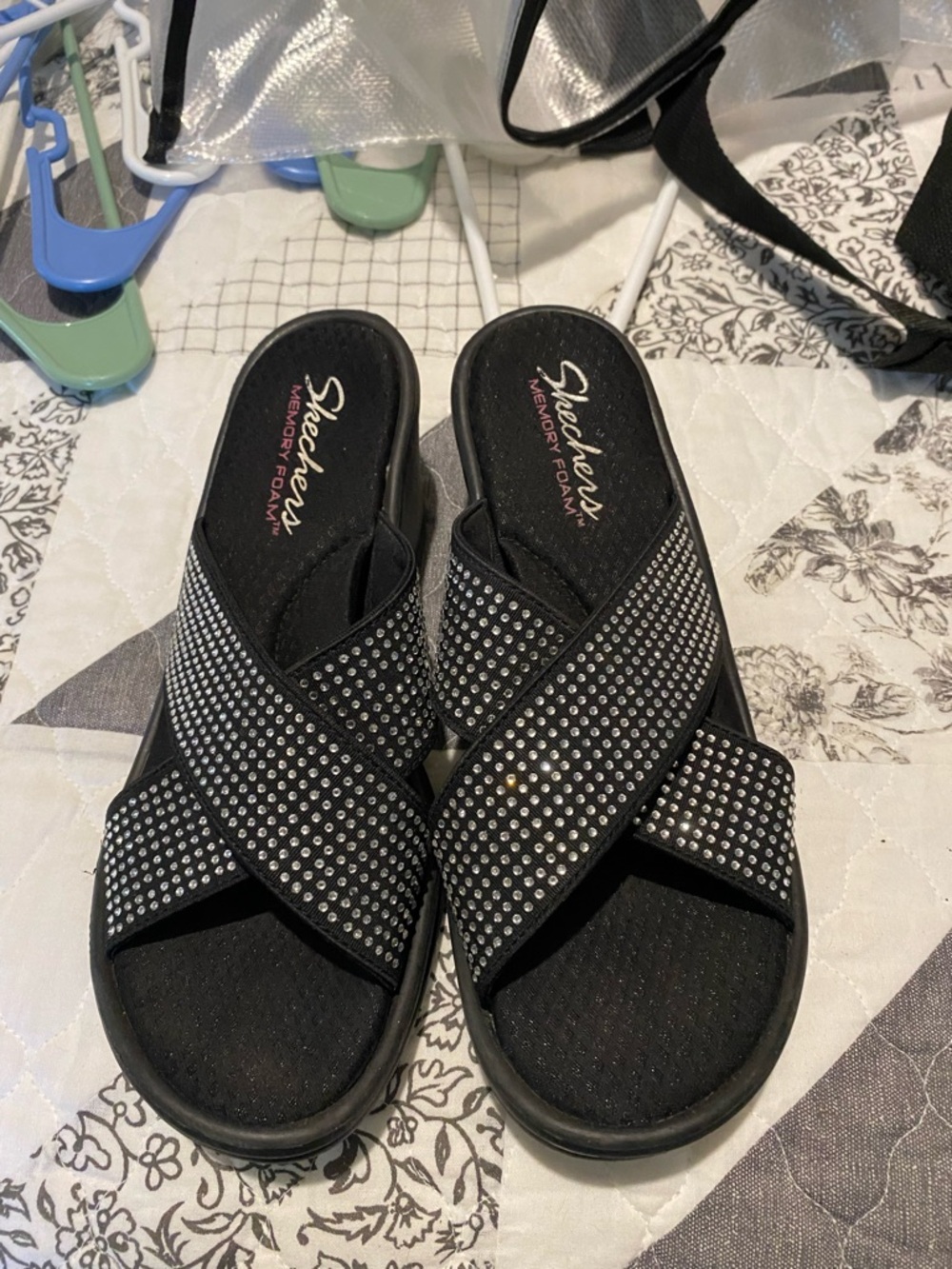 Skechers slip on Wedge Sandals